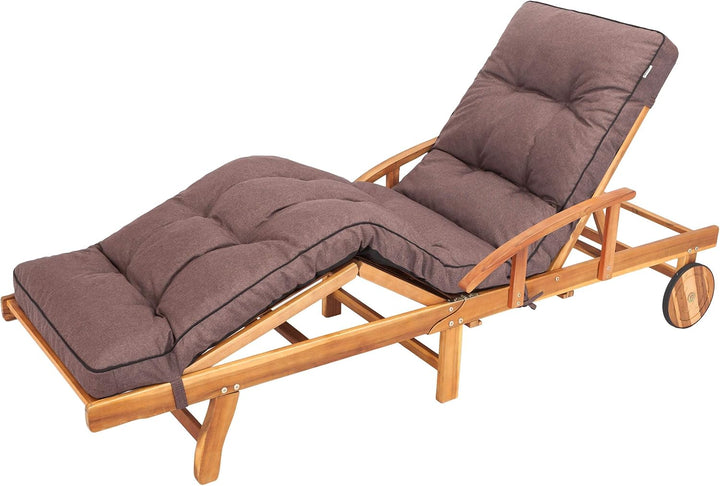 Liegenauflage, Auflage für Gartenliege 200 x 55 x 8 cm, Auflagen für Deckchair, Polsterauflage für S