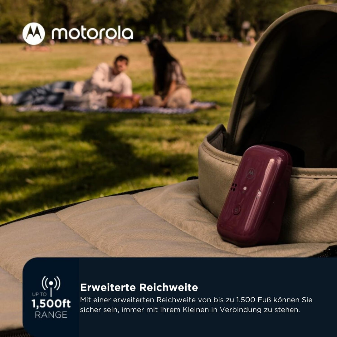 Motorola Audio Babyphone PIP12 – Babyphon DECT-Technologie – Baby Monitor Reichweite bis zu 450 Mete