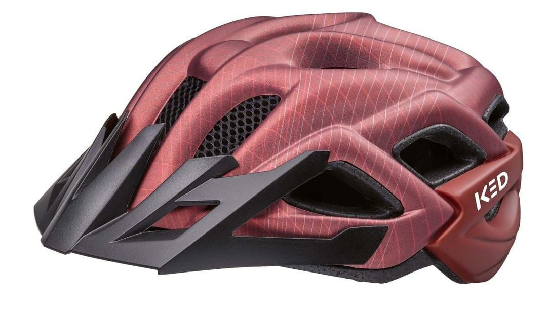 KED Kinder Fahrradhelm Status Jr. Maroon Red Matt 49-54, Maroon Red Matt 49-54