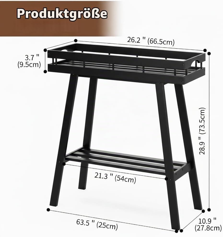 BAMBANG Pflanzenständer Blumenständer Pflanzenregal Blumenbank Breit Bambus für Innen,Blumenregal Bl