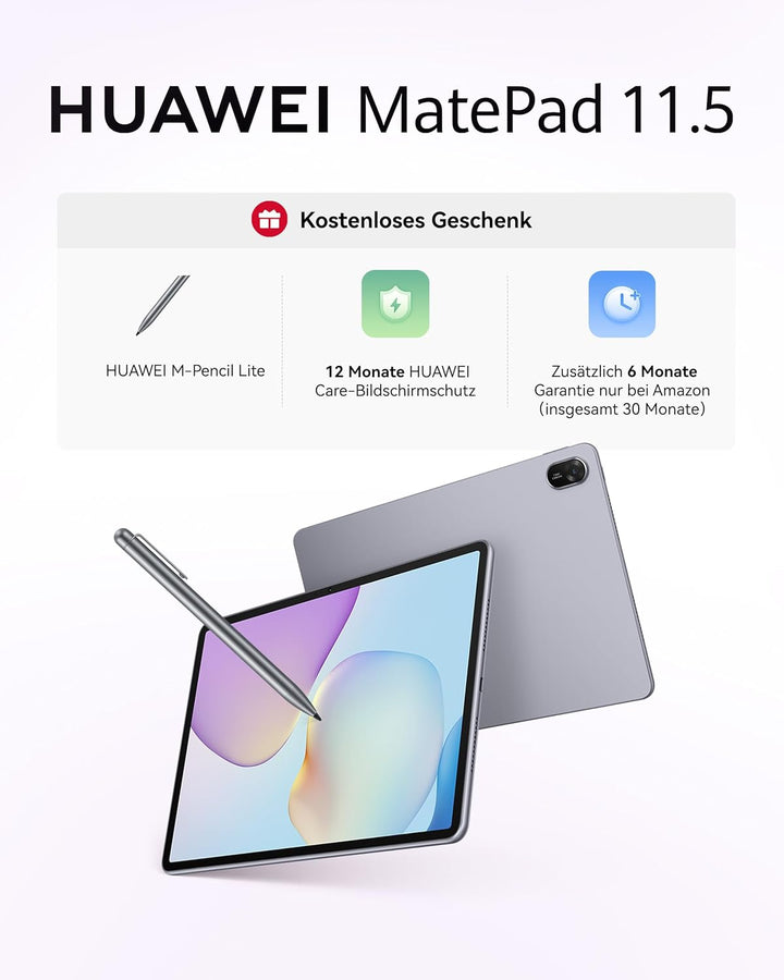 HUAWEI MatePad 11.5 2025 Tablet mit M Pencil Lite, 2.5K 120Hz, PaperMatte Display, 8+128GB, 10.100 m