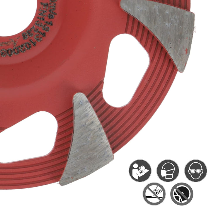 PRODIAMANT Diamant Schleiftopf 125mm Superlight Beton, leichtbau Schleifteller Bohrung 22,23, 125mm