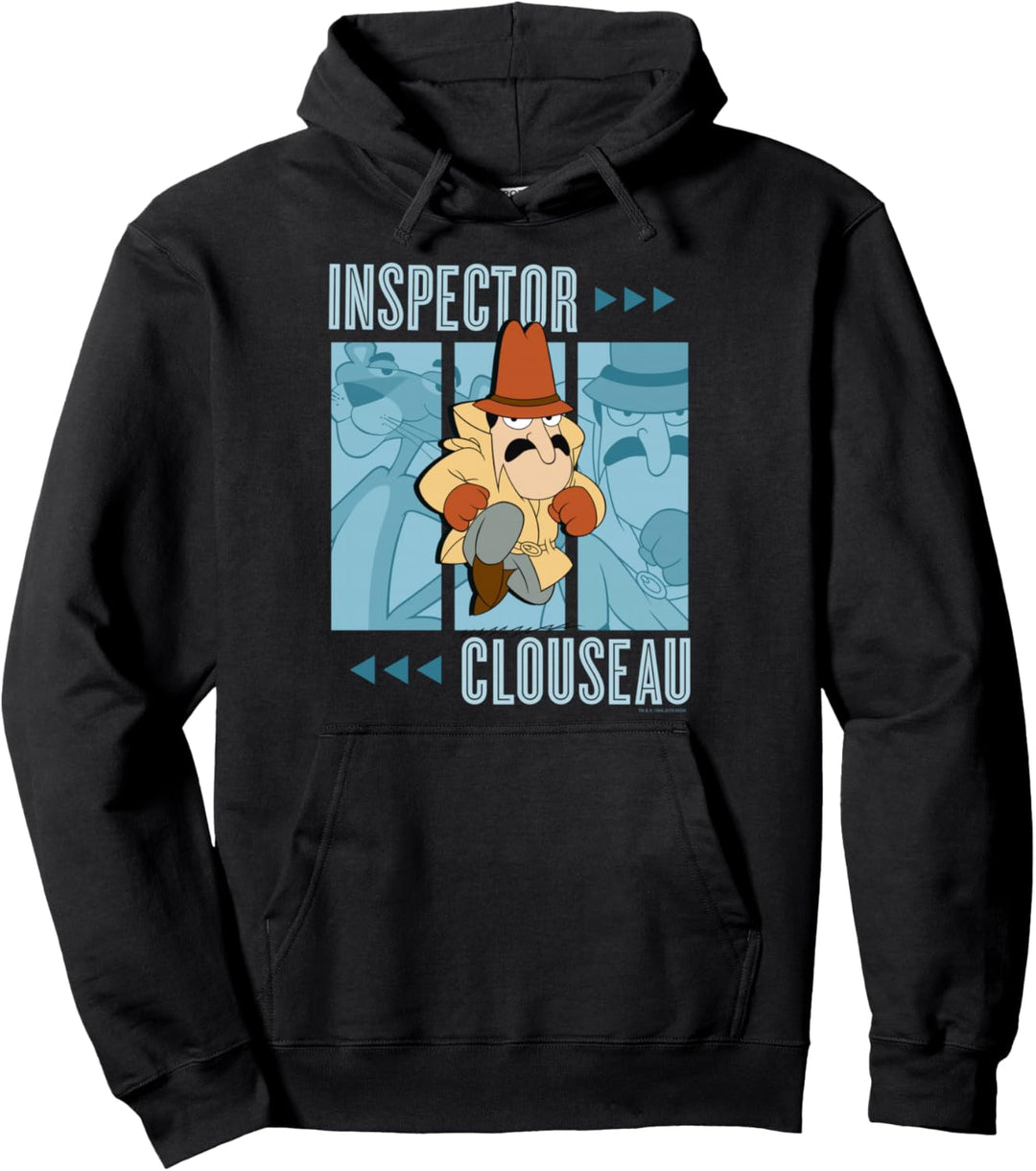 Pink Panther Inspector Clouseau Trio Panels Pullover Hoodie