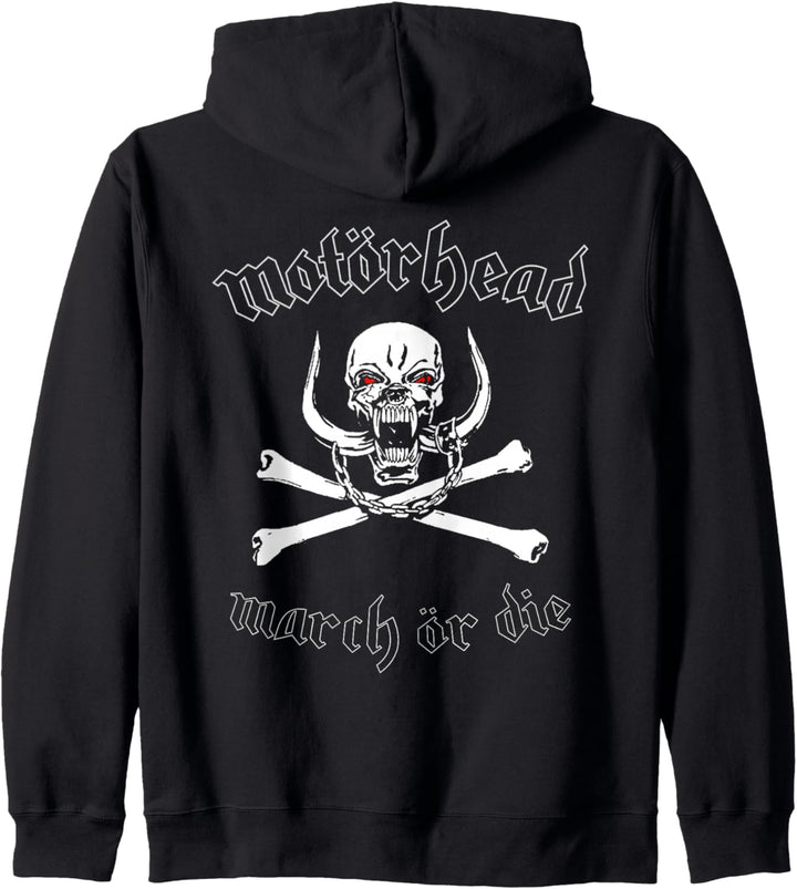 Motörhead – March or Die Cross Bones Front Back Kapuzenjacke