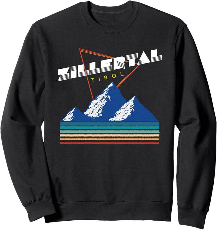 Zillertal Tirol - Österreich Retro Skiurlaub Geschenk Sweatshirt