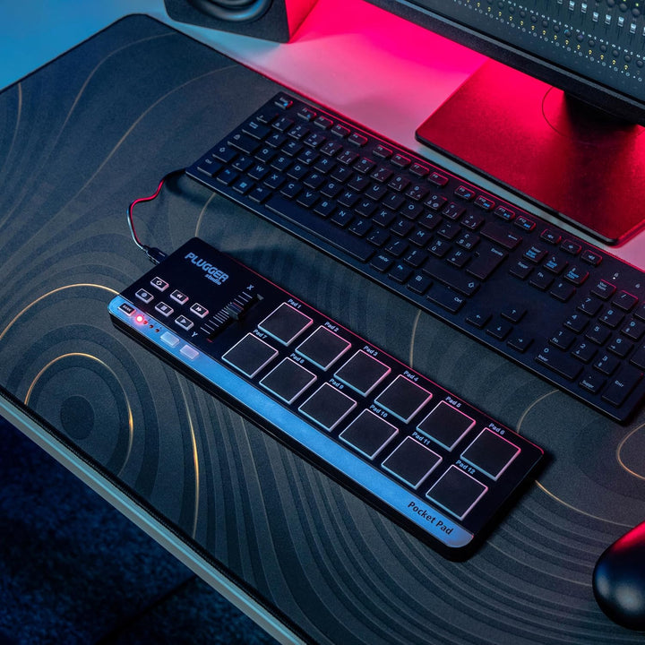 USB-Midi-Steuergerät mit 12 Plugger Studio Pocket PAD