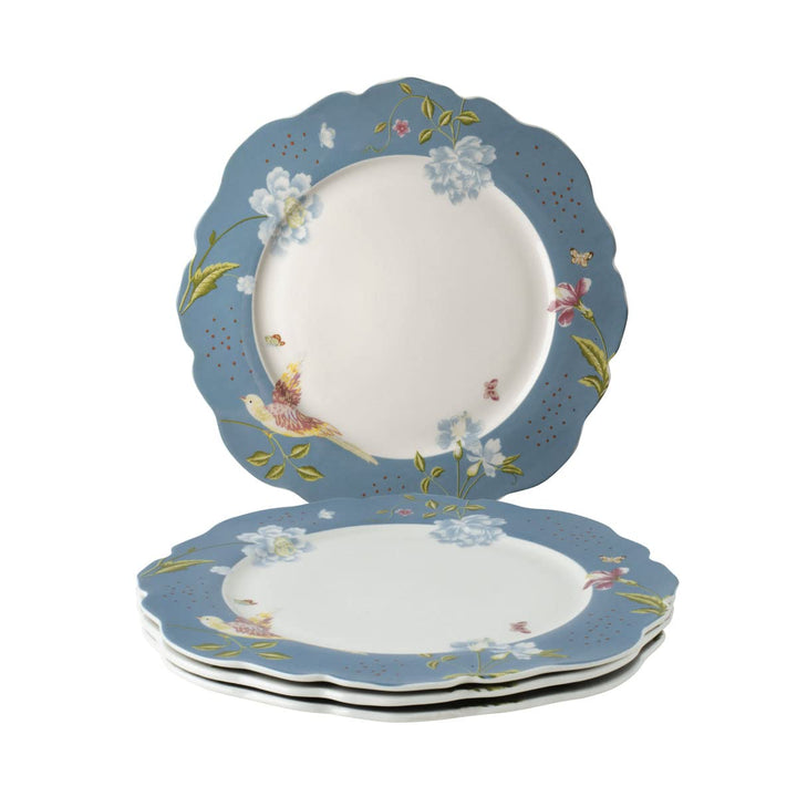 Laura Ashley Heritage Collectables Geschenkset 4 Teller 24,5 cm Seaspray Uni Porzellan