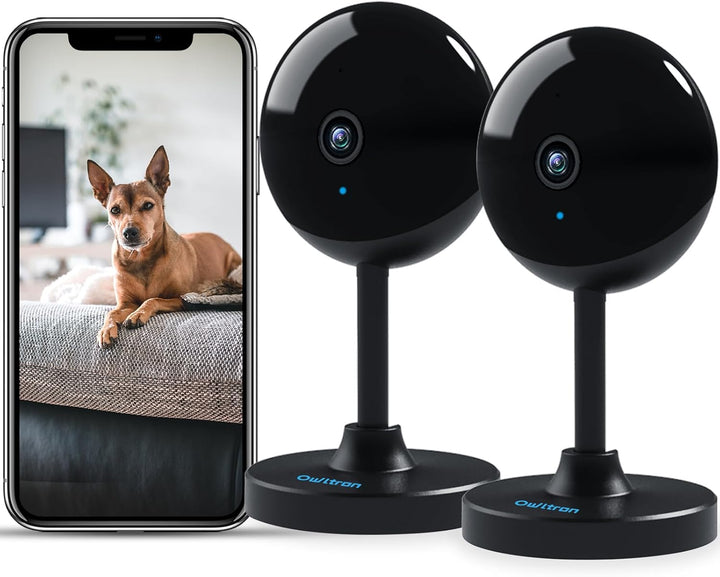 owltron Überwachungskamera, Babyphone mit Kamera,2K Kamera Überwachung innen,Hundekamera mit Bewegun