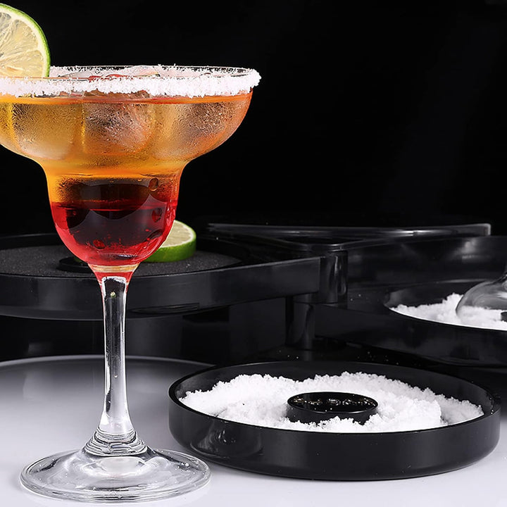 1 Box 3 Tier Bar Margarita Salz Rimmer,Glas Rimmer, Cocktail zubehör,Barkeeper Tool, Salt Box Spice