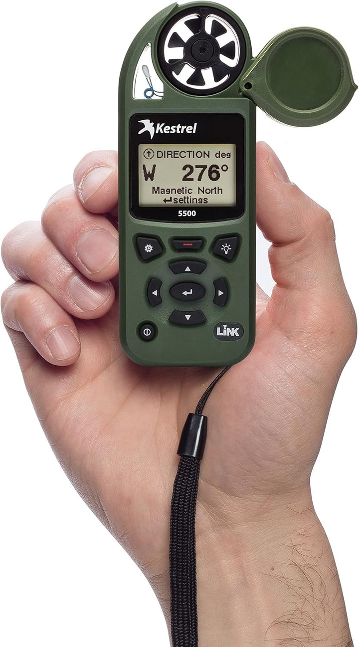Kestrel 5500 Wetter Meter mit Link und Wetterfahne Halterung Einheitsgrösse Einheitsgrösse olivgrün