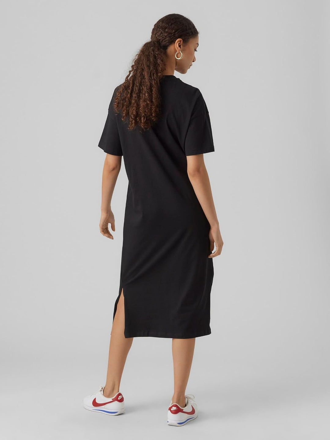 VERO MODA Damen Vmmolly Ss Oversize Calf Dress Noos Kleid XL Snow White, XL Snow White