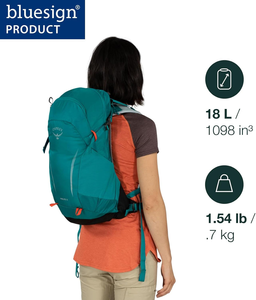 Osprey Europe Hikelite 28 Backpack Pine Leaf Green M-L, Pine Leaf Green M-L