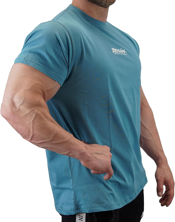 Brachial Premium Herren T-Shirt Middle Regular-Fit - für Freizeit Bodybuilding Workout Gym Kraftspor