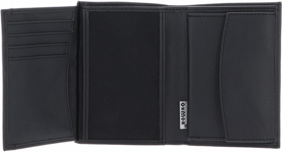 Oxmox Leather Kombibörse 12 cm black Schwarz, Schwarz