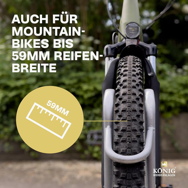 Dreifke® Hochwertiger Fahrradständer Standparker 4053 | Sicherer, robuster Fahrradparker Mountainbik