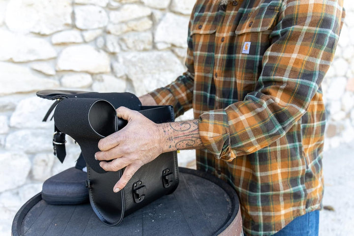 Dowco Willie & Max 58480-00 American Classic Series: Sissy Bar Bag aus Kunstleder, Schwarz, Universa