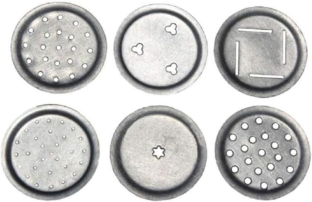 Edelstahl-Pastamaker, Edelstahl, Murukulu aus Edelstahl mit 6 verschiedenen Jali, Silber