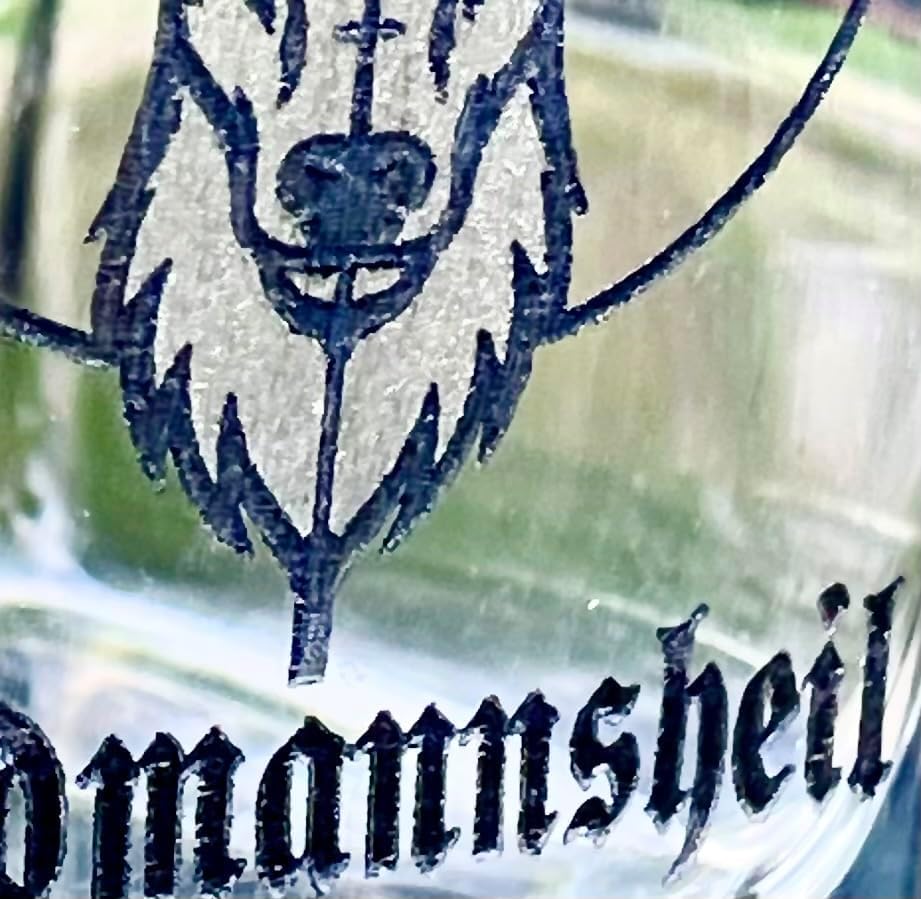 KolbergGlas Jäger Geschenk Glas mit realem Geschoss Cal.308 und Hunter Gravur -Jagd Geschenke 0,3 L