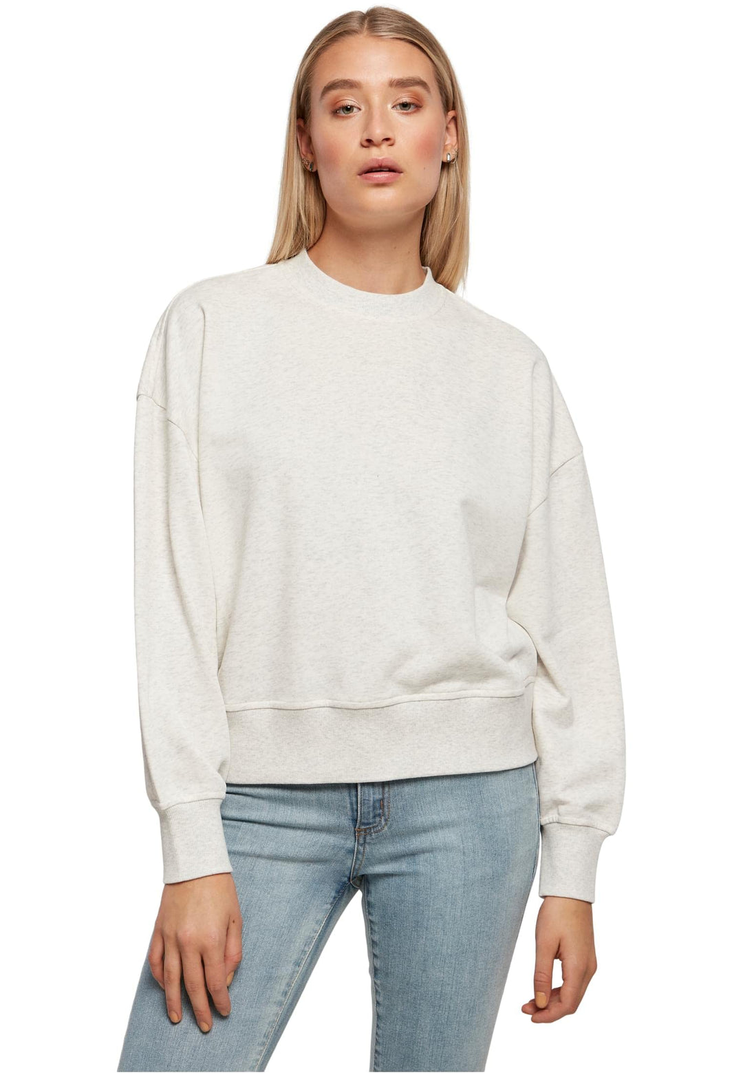 Urban Classics Damen Sweatshirt, Lightgrey