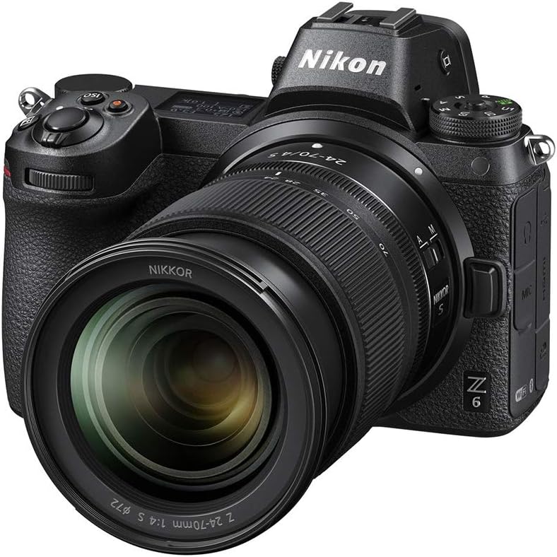 Nikon Z 6 Spiegellose Vollformat-Kamera mit Nikon 24-70 mm 1:4 S (24,5 MP, 12 Bilder pro Sek., 5 Ach