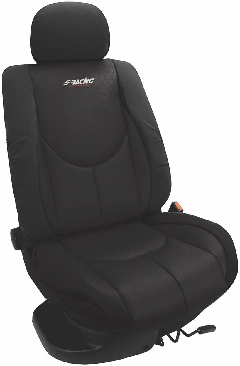 Simoni Racing CSR/AN-V Front Universal Cover Seat, Type A, Schwarz