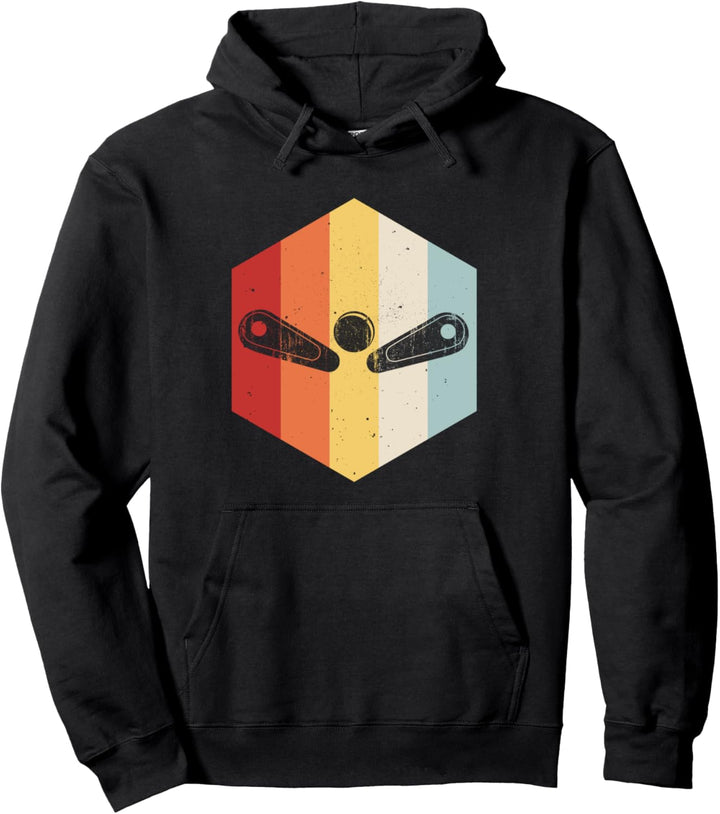 Retro Pinball Flipperautomat Flipper - Vintage Arcade Gaming Pullover Hoodie