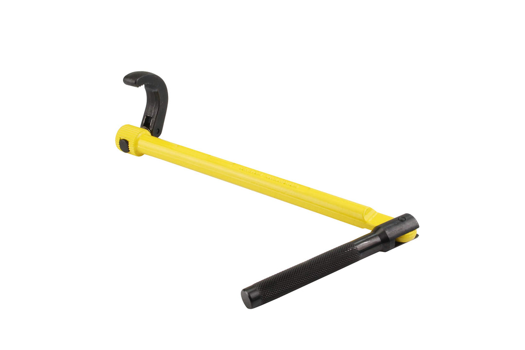 Stanley Standhahnschlüssel (grössenverstellbar, schwenkbarer Griff, gerändelter Haken, Chrom-Vanadiu