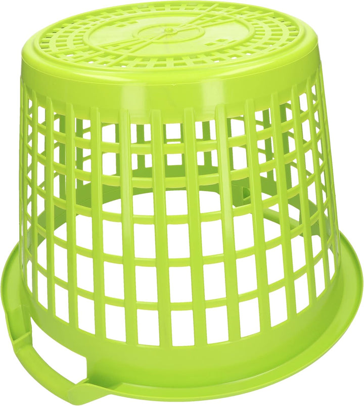 KOTARBAU® Gartenkorb 35L Hellgrün Kunststoff mit weichen Griffen für Gartenarbeiten Hellgrün 35L, He