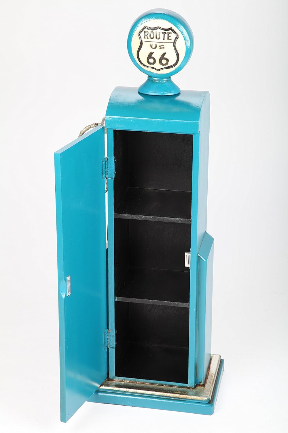 point home Design-Schrank Zapfsäule, Retro, blau, 81cm