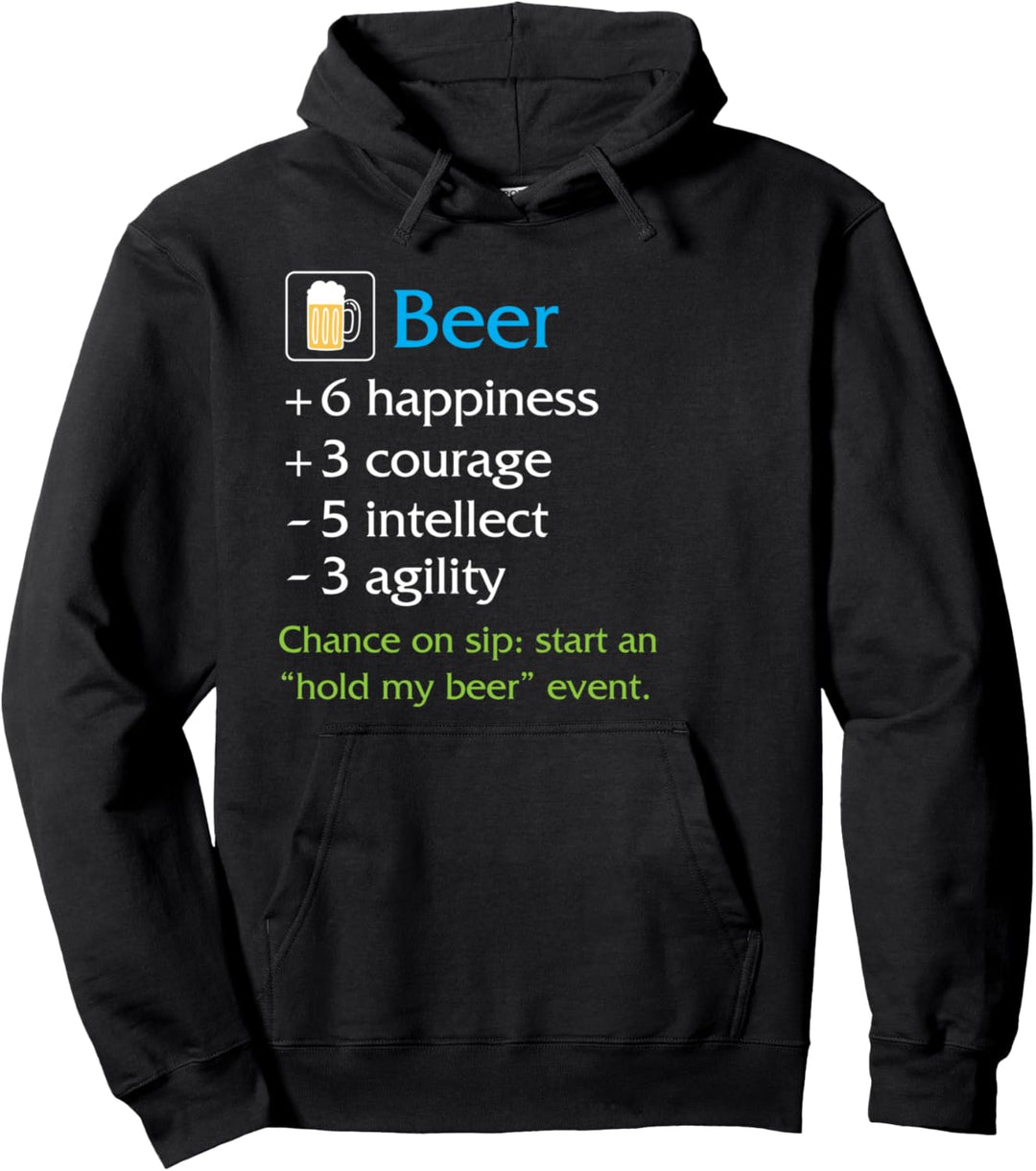 Beer item loot - nerdy and geeky gift Pullover Hoodie