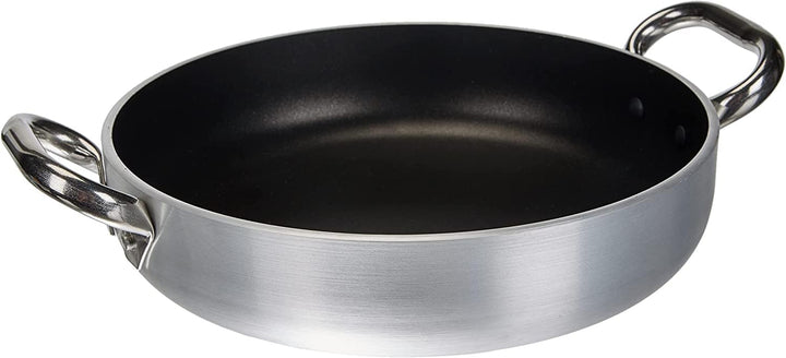 Pentole Agnelli FAMA10SEL36 Select Pan Aluminiumpfanne, 2 Edelstahlgriffe, 36 cm, Silber, 36 cm