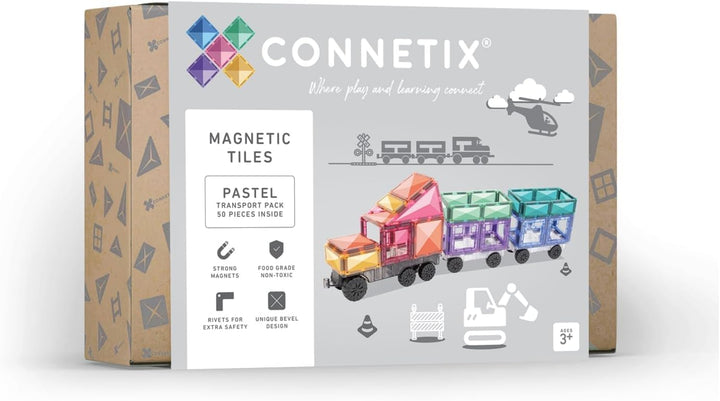 Connetix Pastell Transportpaket, 50 Stück