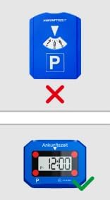 eMJay Digitale Parkuhr fürs Auto, elektronische Parkscheibe mit KBA-Zulassung, automatische Ankunfts