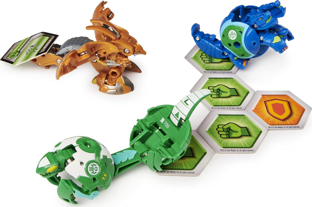 BAKUGAN Starter Pack mit 3 Armored Alliance (1 Ultra & 2 Basic Balls) inkl. Fusions-Charakteren, unt