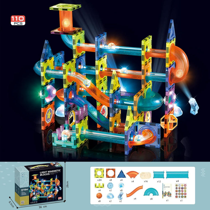 morkka Magnetische Bausteine,STEM Montessori Spielzeug für Kinder 3 4 5 6 7 8 Jahre 3D Lernspielzeug