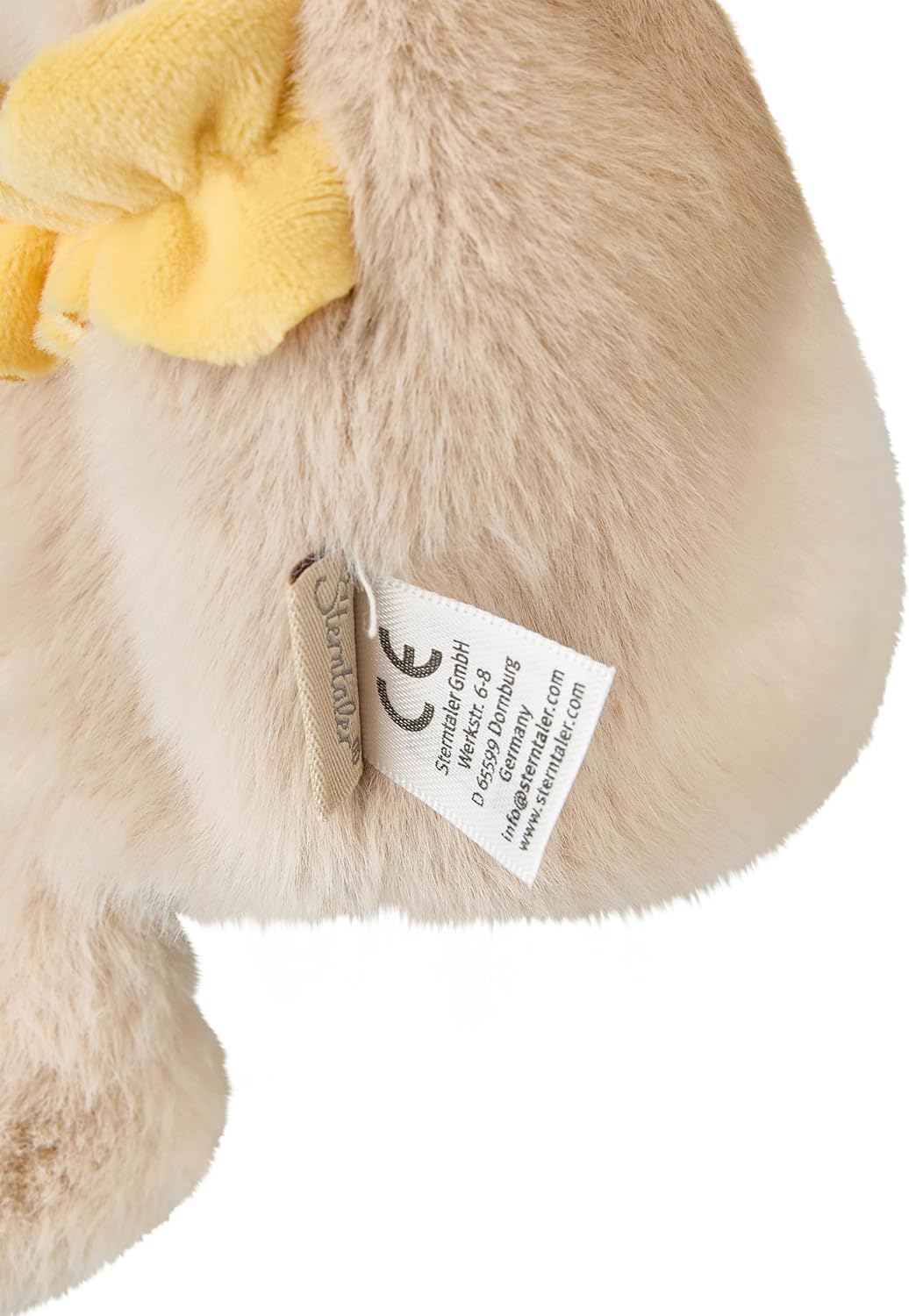 Sterntaler Handpuppe Biene aus weichem Flausch, Kinder- und Babyspielzeug, Kopf wattiert mit Polyest
