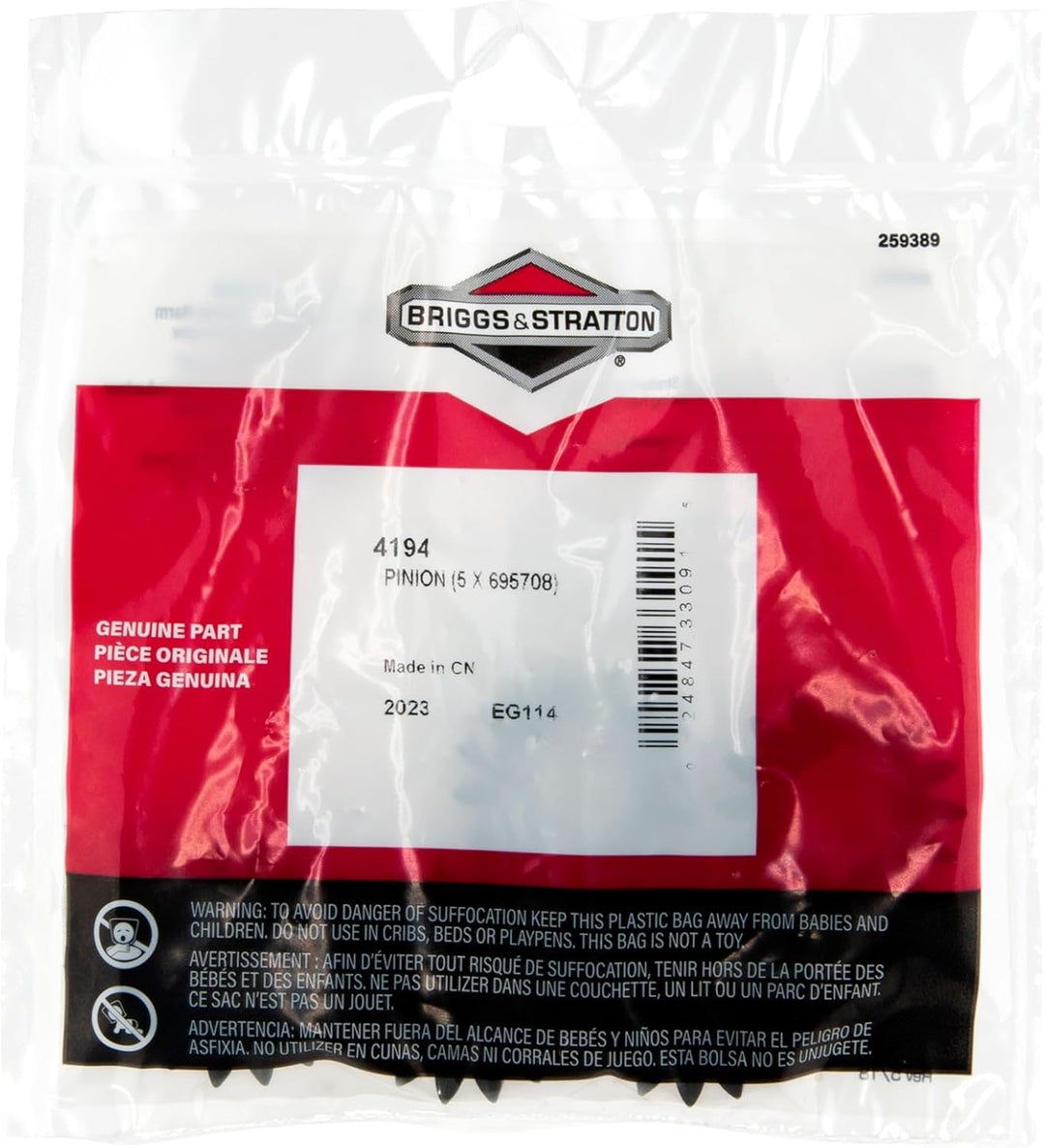 Briggs and Stratton 4194 Anlasserzahnräder 695708, 5 Stück