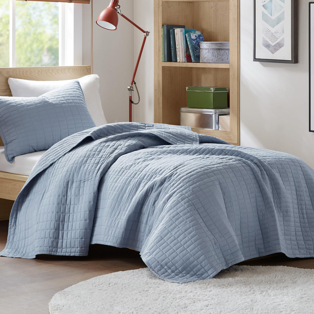 Comfort Spaces Kienna Steppdecken-Set – luxuriöses doppelseitiges Steppdesign Ganzjährig, leicht, Ta