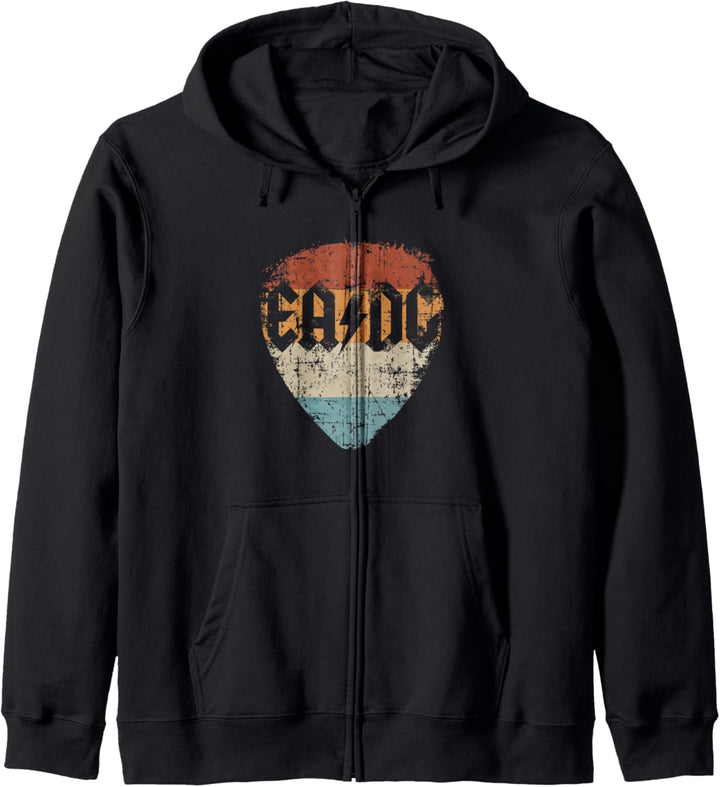 Bassgitarre EADG Vintage Pick Geschenk für Bassist Kapuzenjacke