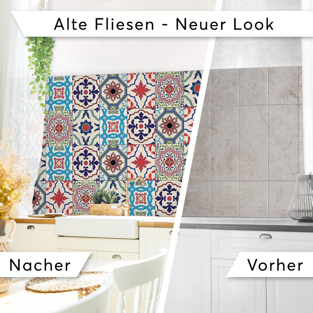 CREATISTO Mosaik Klebefliesen Stickerfliesen Fliesenfolie - Aufkleber Sticker für Wandfliesen I Kleb