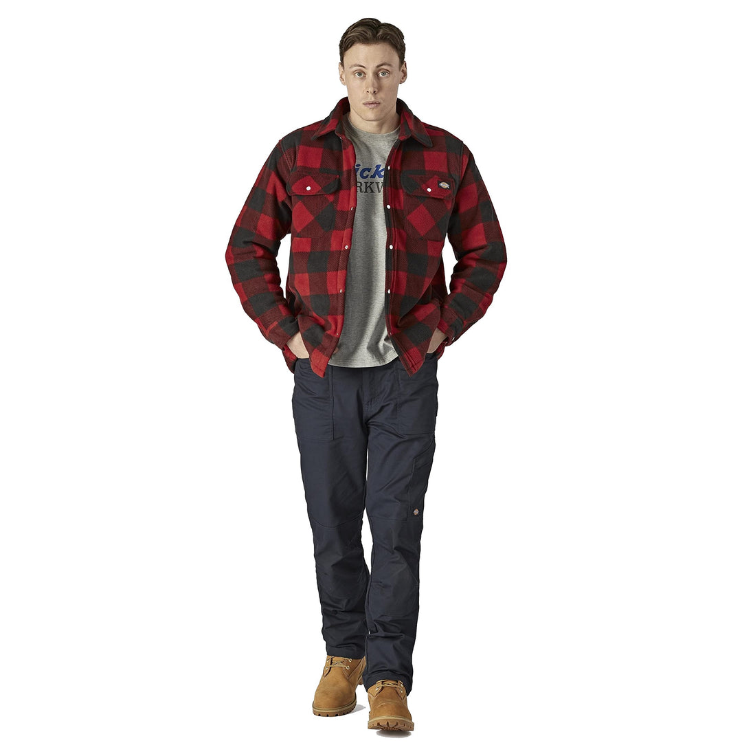 Dickies Damen Oberbekleidung, Regulär, Polyester, Rot, XL Rot XL, Rot XL