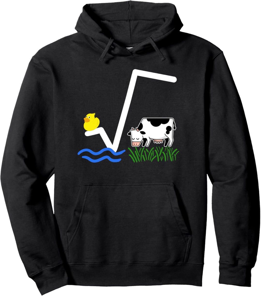 Mathematik Shirt N-te Wurzel Aus Q Ente Wurzel Kuh Witzig Pullover Hoodie