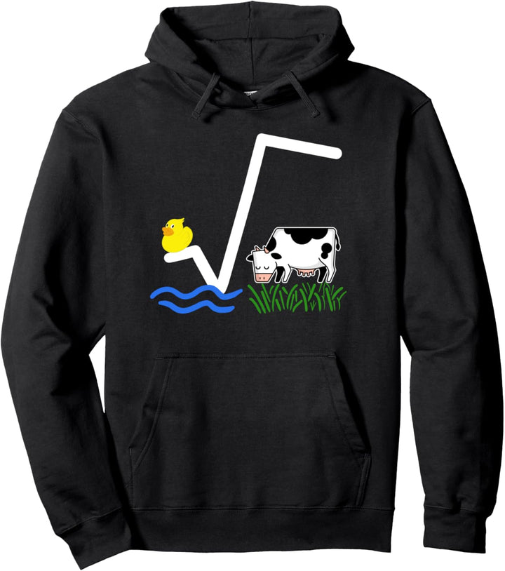 Mathematik Shirt N-te Wurzel Aus Q Ente Wurzel Kuh Witzig Pullover Hoodie