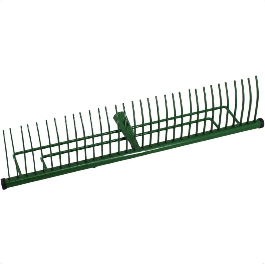 Rekord Rasenrechen (Stahl, pulverbeschichtet) - Arbeitsbreite: 60 cm 32 Zinken - ohne Stiel, Laubrec