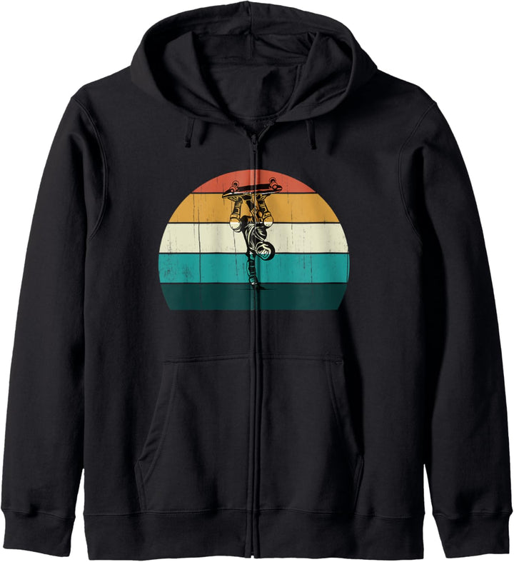 Skateboarder - Cooler Vintage Stakeboard Skater / Geschenk Kapuzenjacke