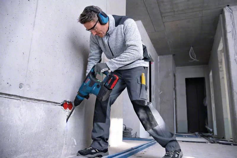 Bosch Professional BITURBO Akku-Bohrhammer GBH 18V-34 CF (mit SDS plus Wechselfutter, 5,8 J, inkl. B