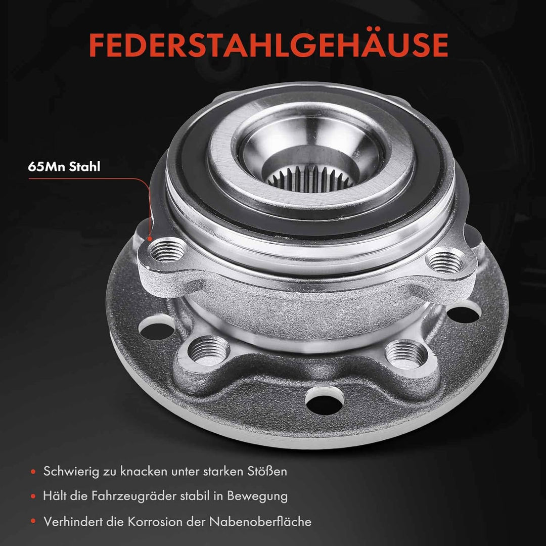 Frankberg 1x Radlager Radlagersatz Vorderachse mit unterstützt die ABS-Funktion Kompatibel mit C-Kla