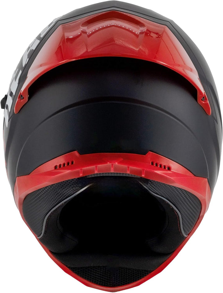 Broken Head BeProud Pro Sport Rot - Motorradhelm Mit Sonnenblende und Spoiler – Inkl. 2 Visiere (Sch