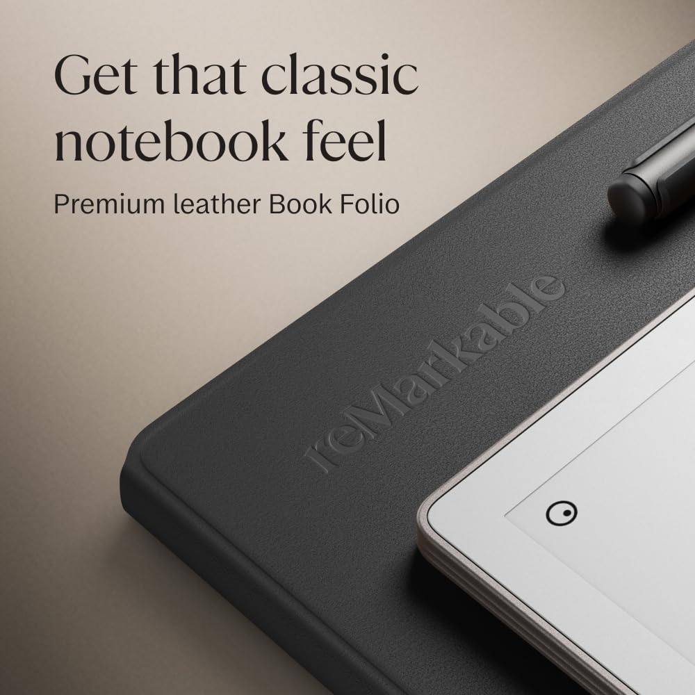 reMarkable Paper Pro-Bundle – Leder-Folio-Schutzhülle | 30,6 cm (11,8 Zoll) Farbdisplay und Leselamp