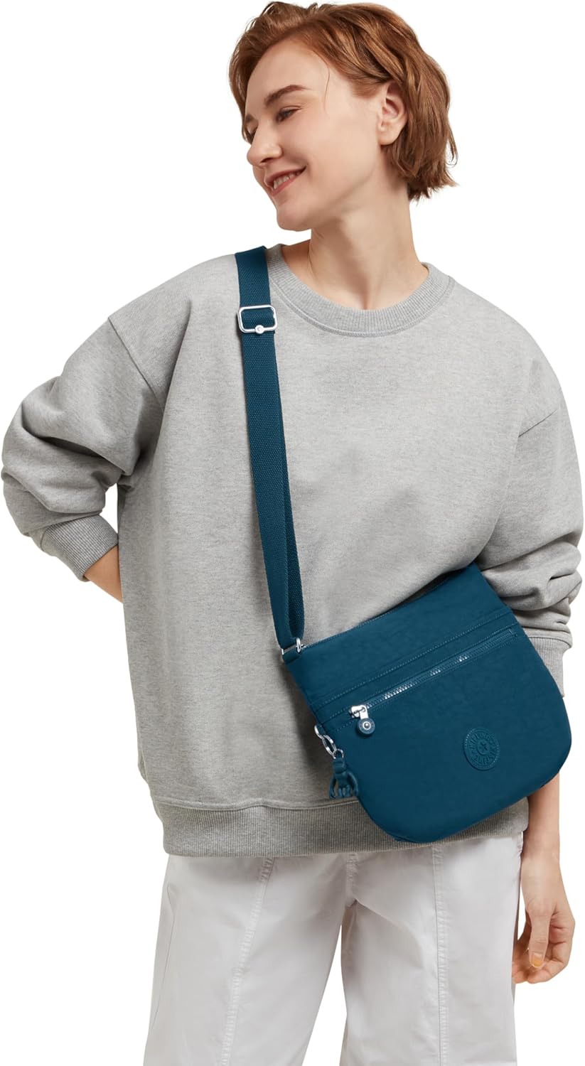 Kipling Unisex ARTO Medium Crossbody, Cosmic Emerald, Cosmic Emerald